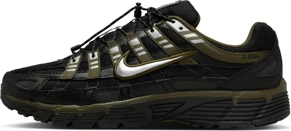 Кроссовки Nike P-6000 черно-оливково-серые IQ0298-010
