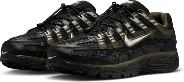 Кроссовки Nike P-6000 черно-оливково-серые IQ0298-010