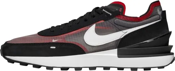 Кроссовки Nike WAFFLE ONE SE черно-красно-белые DD8014-001