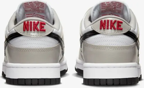 Кроссовки женские Nike DUNK LOW ESSENTIAL серо-бело-черные DQ7576-001