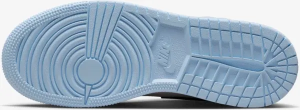 Кросівки підліткові Nike AIR JORDAN 1 MID (GS) блакитно-чорно-білі 555112-401