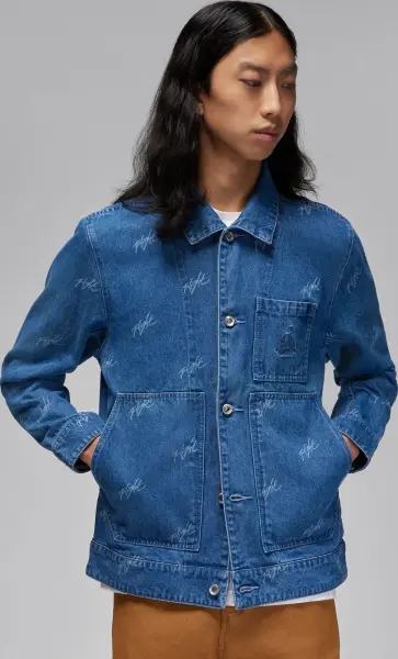 Куртка Nike JORDAN FLIGHT HERITAGE DENIM JACKET синяя FN4649-436