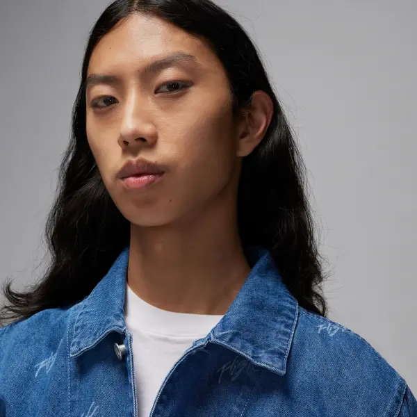 Куртка Nike JORDAN FLIGHT HERITAGE DENIM JACKET синяя FN4649-436