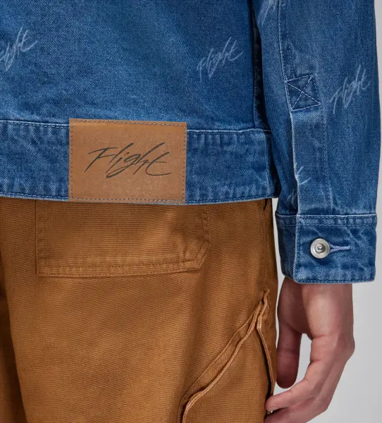 Куртка Nike JORDAN FLIGHT HERITAGE DENIM JACKET синяя FN4649-436
