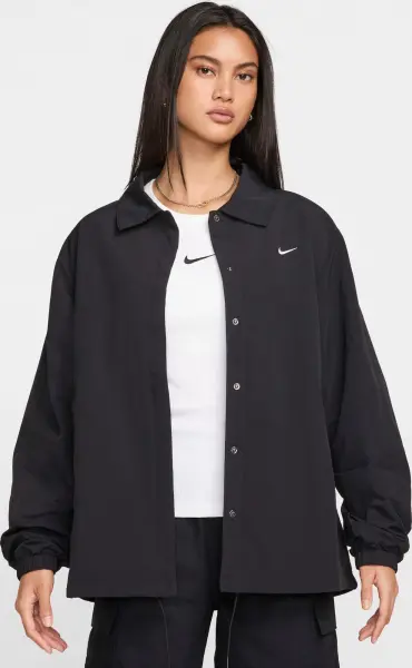 Куртка женская Nike SPORTSWEAR ESSENTIAL OVERSIZED UV WOVEN черная FV7560-010