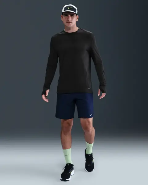 Лонгслив для бега Nike RUN WOOL DRI-FIT ADV черный HV2718-010