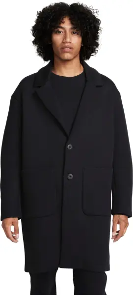 Пальто Nike SPORTSWEAR TECH FLEECE RE-IMAGINED LOOSE FIT TRENCH COAT чорне FN0601-010