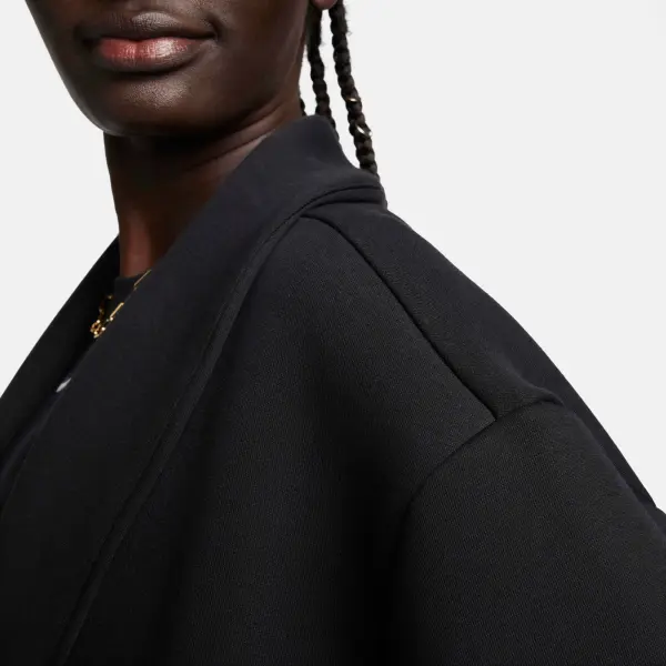 Пальто жіноче Nike SPORTSWEAR TECH FLEECE OVERSIZED DUSTER чорне FQ2602-010