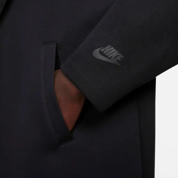 Пальто жіноче Nike SPORTSWEAR TECH FLEECE OVERSIZED DUSTER чорне FQ2602-010