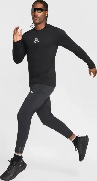 Спортивные штаны для бега Nike DAWN RANGE DRI-FIT темно-серо-черные HJ3576-010