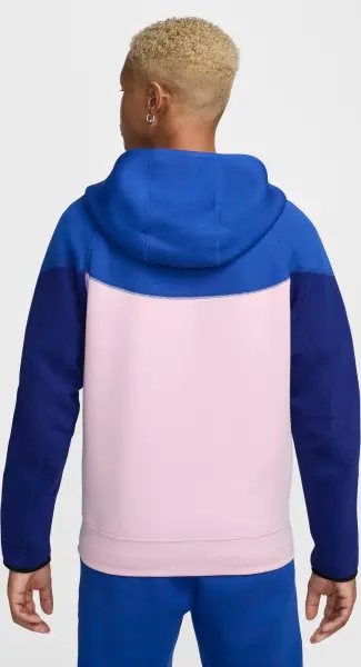 Толстовка Nike SPORTSWEAR TECH FLEECE WINDRUNNER сине-светло-розово-темно-синяя FZ4709-480
