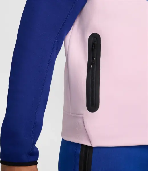 Толстовка Nike SPORTSWEAR TECH FLEECE WINDRUNNER сине-светло-розово-темно-синяя FZ4709-480