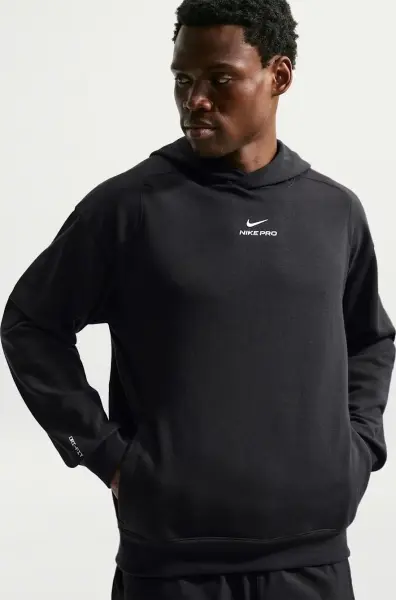 Худи Nike PRO DRI-FIT MID LAYER TRAINING черное IB4272-010