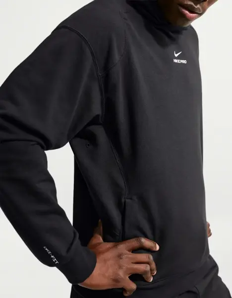 Худи Nike PRO DRI-FIT MID LAYER TRAINING черное IB4272-010