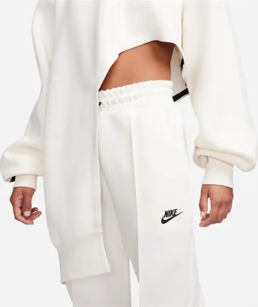 Худі жіноче Nike SPORTSWEAR TECH FLEECE OVERSIZE ASYMMETRIC кремово-чорне FN7123-110