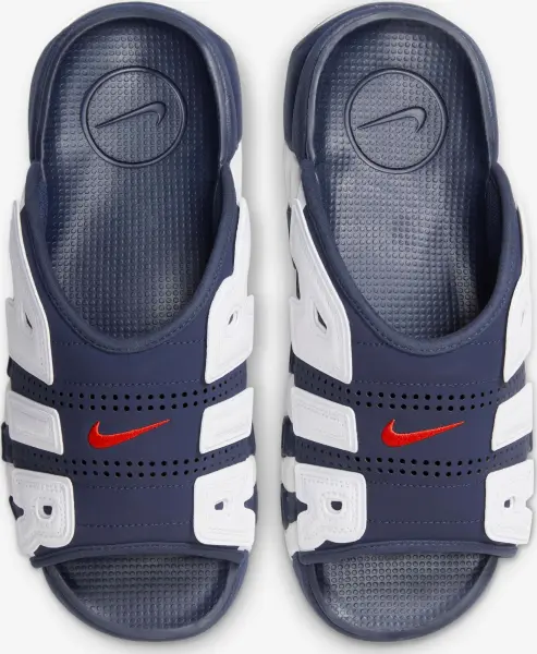 Шлепанцы Nike AIR MORE UPTEMPO темно-сине-белые FQ8699-400