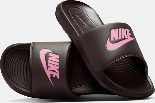 Шлепанцы женские Nike VICTORI ONE коричнево-розовые CN9677-604