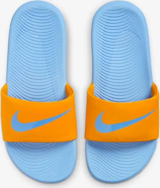 Шлепанцы подростковые Nike KAWA (GS/PS) оранжево-голубые FJ8812-801