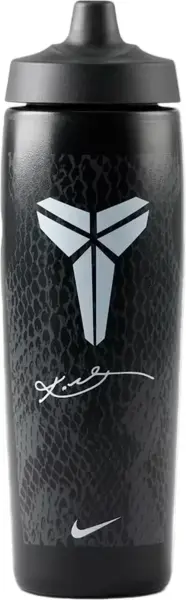 Бутылка для воды Nike KOBE BRYANT SQUEEZABLE REFUEL BOTTLE 24 OZ 709 мл черно-темно-серо-белая N.101.5216.077.24
