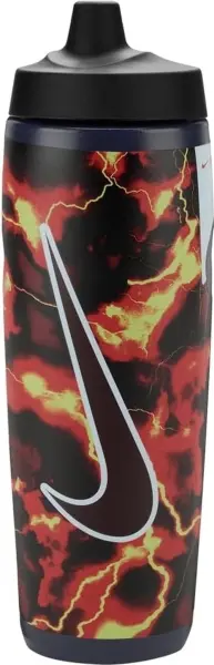 Бутылка для воды Nike REFUEL BOTTLE 24 OZ 709 мл черно-оранжевая N.100.9956.938.24