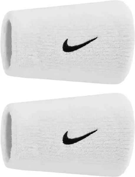 Напульсники Nike SWOOSH CLASSIC DOUBLEWIDE WRISTBANDS 2PK білі N.101.2406.101.OS