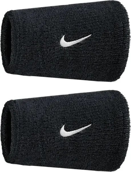 Напульсники Nike SWOOSH CLASSIC DOUBLEWIDE WRISTBANDS 2PK чорні N.101.2406.010.OS