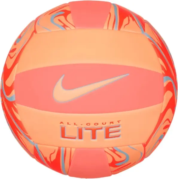 Волейбольный мяч Nike ALL COURT LITE VOLLEYBALL DEFLATED оранжево-персиково-голубой Размер 5 N.100.9071.851.05