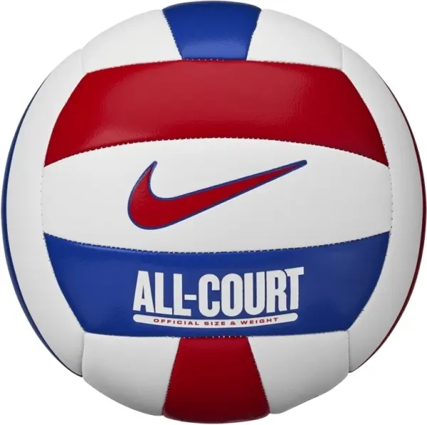 Волейбольний м'яч Nike ALL COURT VOLLEYBALL DEFLATED біло-червоно-синій Розмір 5 N.100.9072.124.05