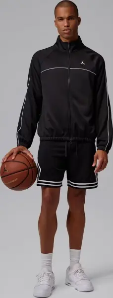 Олимпийка (мастерка) Nike JORDAN JUMPMAN черно-белая IQ5777-011