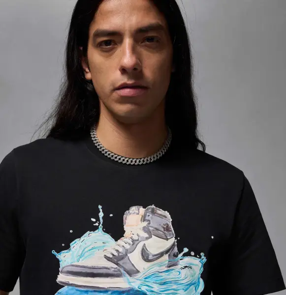 Футболка Nike FLIGHT ESSENTIALS AJ1 черная IB3355-010