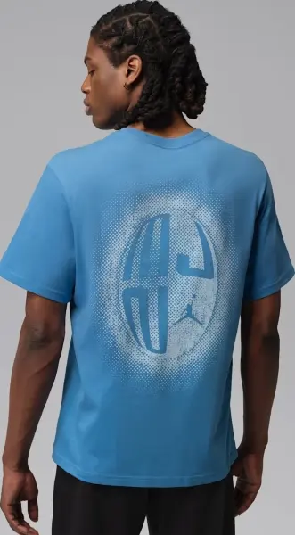 Футболка Nike JORDAN SPORT DRI-FIT GRAPHIC блакитна IM7813-484