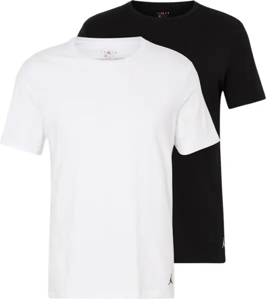 Футболки Nike JORDAN FLIGHT BASE TEE 2PK біла, чорна (2 штуки) JM0625-F66