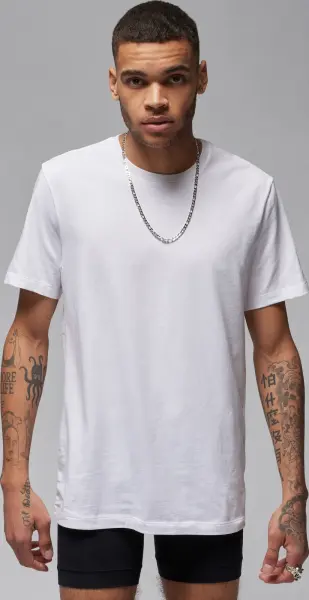 Футболки Nike JORDAN FLIGHT BASE TEE 2PK біла, чорна (2 штуки) JM0625-F66