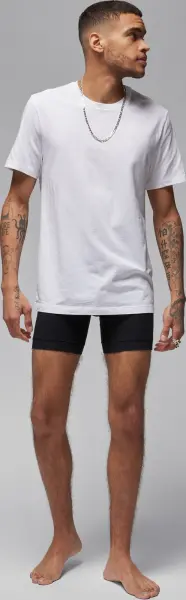 Футболки Nike JORDAN FLIGHT BASE TEE 2PK біла, чорна (2 штуки) JM0625-F66