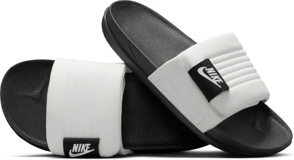 Шлепанцы Nike OFFCOURT ADJUST SLIDE бело-черные DQ9624-100