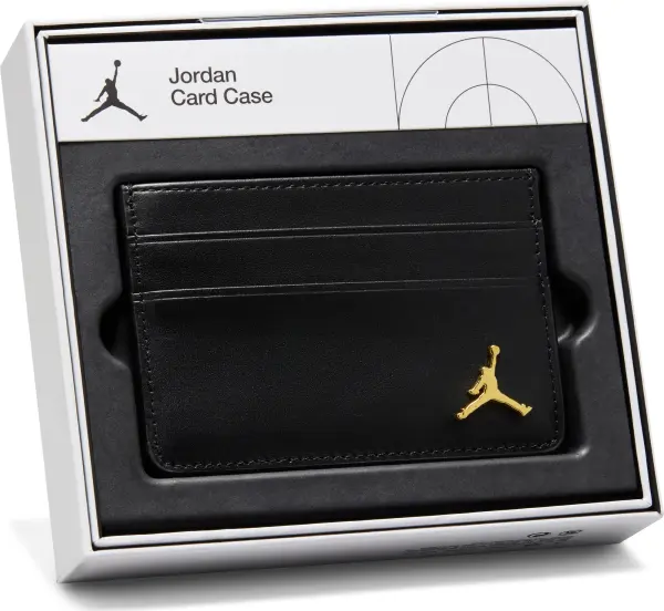 Кошелек-картхолдер Nike JORDAN JUMPMAN INGOT черно-золотой MA0820-023