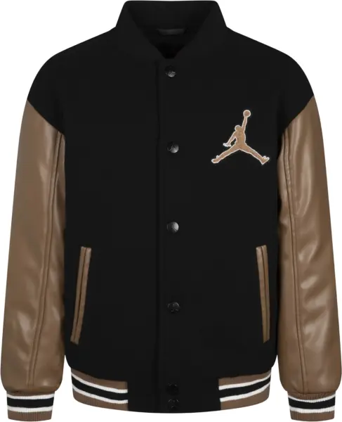 Куртка підліткова Nike JORDAN VARSITY чорно-коричнева 95D197-X1I
