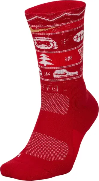 Шкарпетки Nike ELITE CHRISTMAS CREW червоно-білі SX7866-687