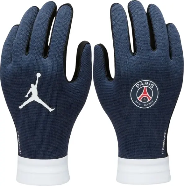 Рукавички футбольні підліткові Nike JORDAN PSG ACADEMY THERMA-FIT темно-синьо-білі FQ4595-010