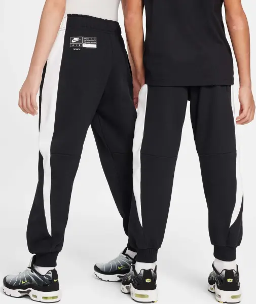 Спортивні штани підліткові Nike AIR FLEECE чорно-білі HF8811-010