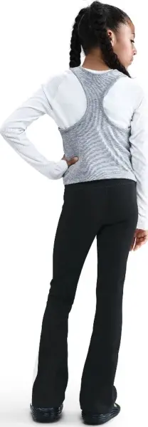 Спортивні штани підліткові Nike SPORTSWEAR CLASSIC TIGHT FLARE чорно-білі HQ9430-010