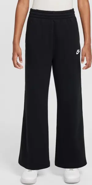 Спортивні штани підліткові Nike SPORTSWEAR CLUB FLEECE WIDE-LEG чорні FZ6774-010