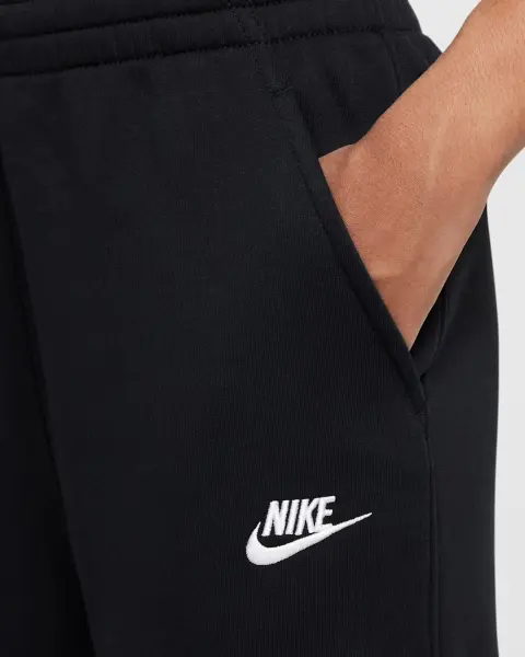 Спортивні штани підліткові Nike SPORTSWEAR CLUB FLEECE WIDE-LEG чорні FZ6774-010