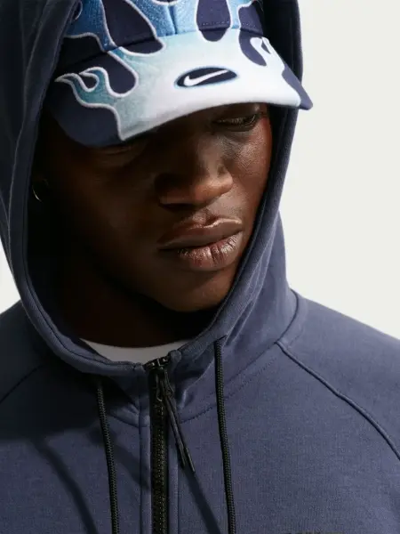 Толстовка Nike SPORTSWEAR TECH ESSENTIALS темно-синя DD5284-437