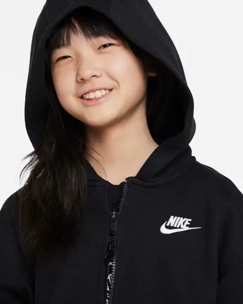 Толстовка підліткова Nike SPORTSWEAR CLUB FLEECE OVERSIZED чорна FD2931-010