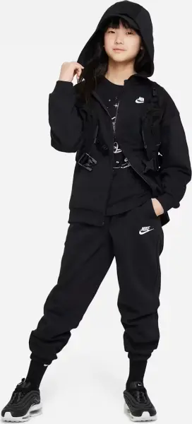 Толстовка підліткова Nike SPORTSWEAR CLUB FLEECE OVERSIZED чорна FD2931-010