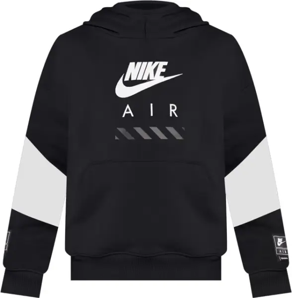 Худі підліткове Nike AIR FLEECE чорно-біле HF8812-010