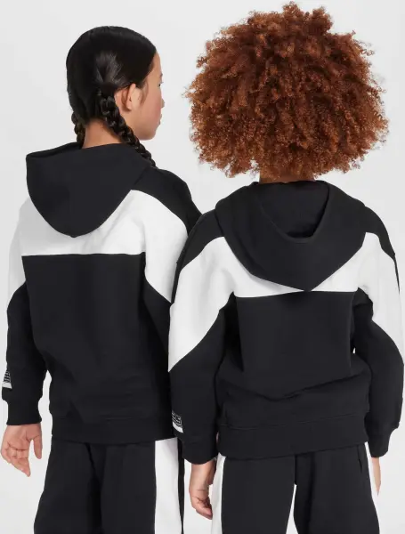 Худі підліткове Nike AIR FLEECE чорно-біле HF8812-010