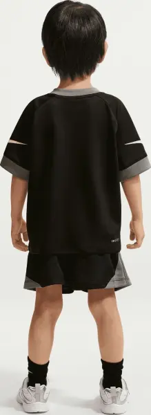 Комплект літній дитячий Nike DRI-FIT SWOOSH LOVE чорно-сіро-лаймовий 86N944-023