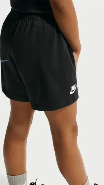 Комплект літній дитячий Nike SPORTSWEAR IN THE ZONE RELAXED JERSEY чорно-лаймово-блакитний 86N737-023